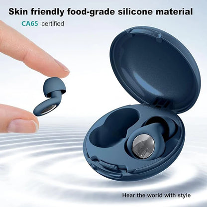 Wayke Silicone Sleep Earplugs, Reusable Noise-Reducing Ear Plugs with Pouch