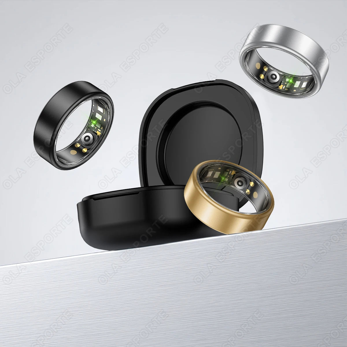 Wayke Smart Ring Sleep Tracker for Men and Women, Connects with iOS and Android