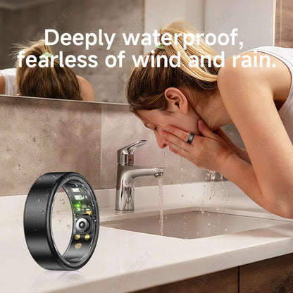 Wayke Smart Ring Sleep Tracker for Men and Women, Connects with iOS and Android