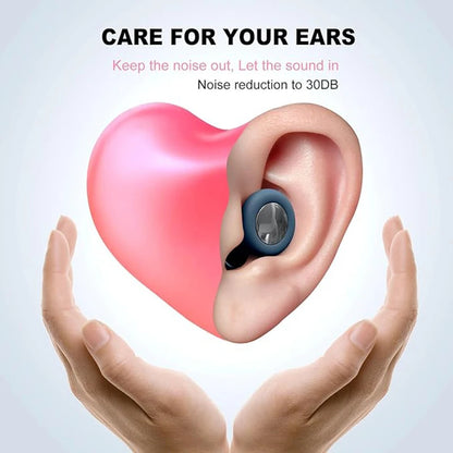 Wayke Silicone Sleep Earplugs, Reusable Noise-Reducing Ear Plugs with Pouch