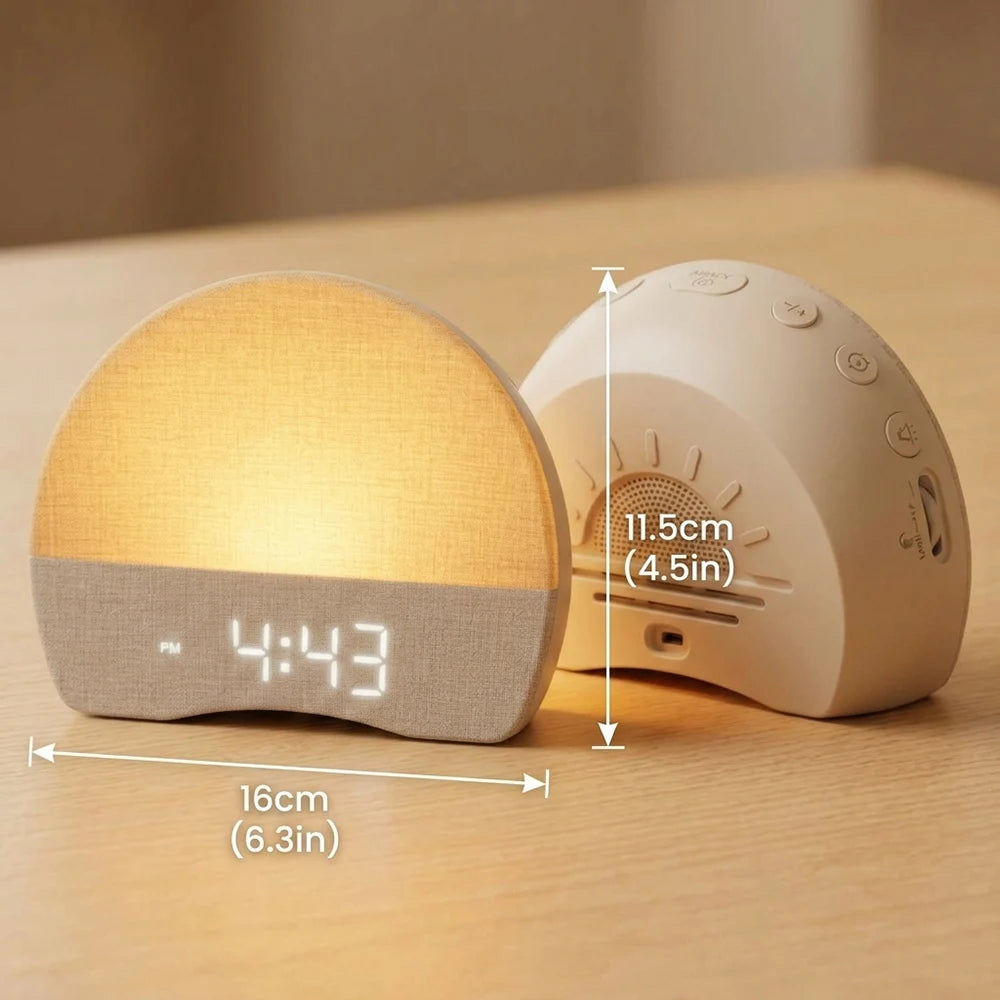 Wayke Sunrise Alarm Clock, Wake-Up Light with 30 Sounds and Night Light