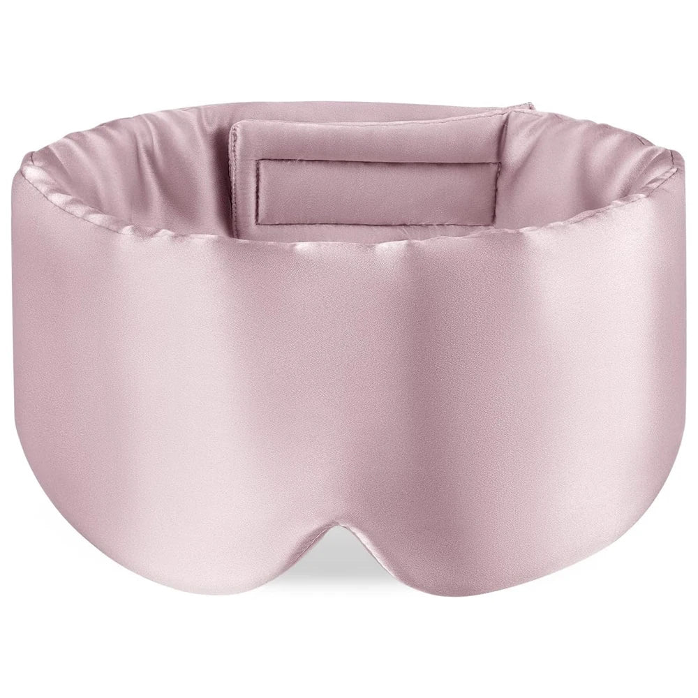 Wayke Mulberry Silk Sleep Mask, Blackout Padded Eye Mask for Sleep and Travel