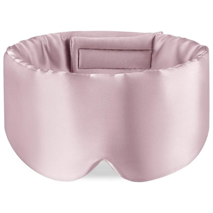 Wayke Mulberry Silk Sleep Mask, Blackout Padded Eye Mask for Sleep and Travel