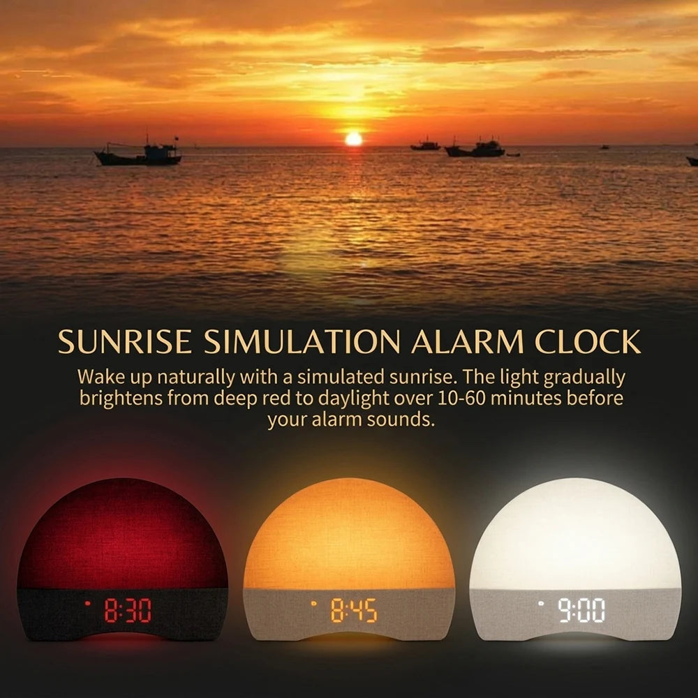 Wayke Sunrise Alarm Clock, Wake-Up Light with 30 Sounds and Night Light