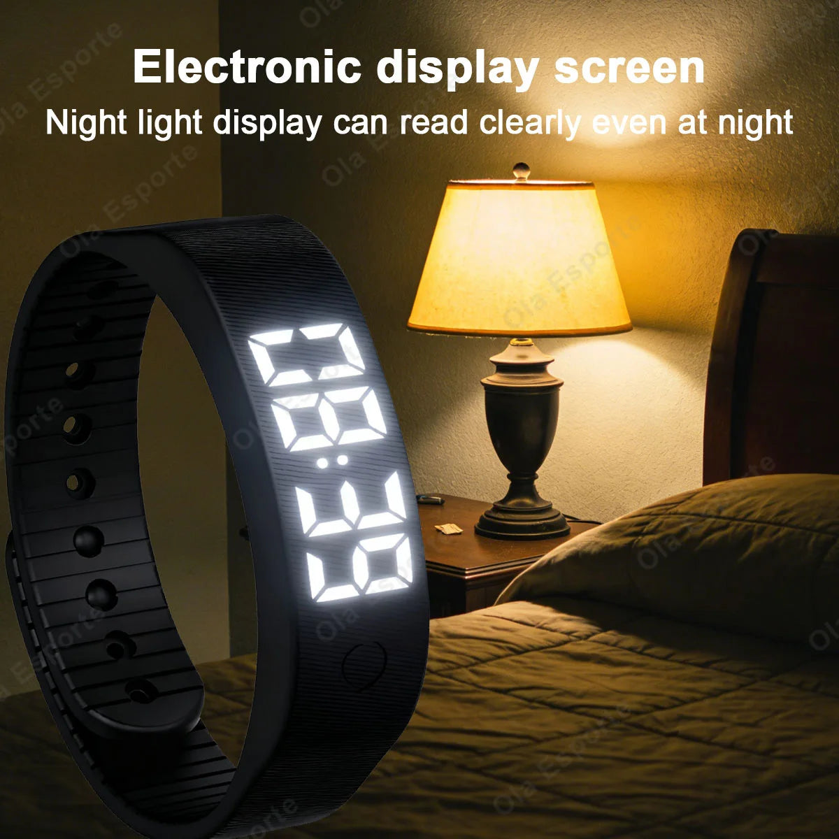 Wayke Vibrating Alarm Wristband, Silent Wake-Up Bracelet, USB Rechargeable