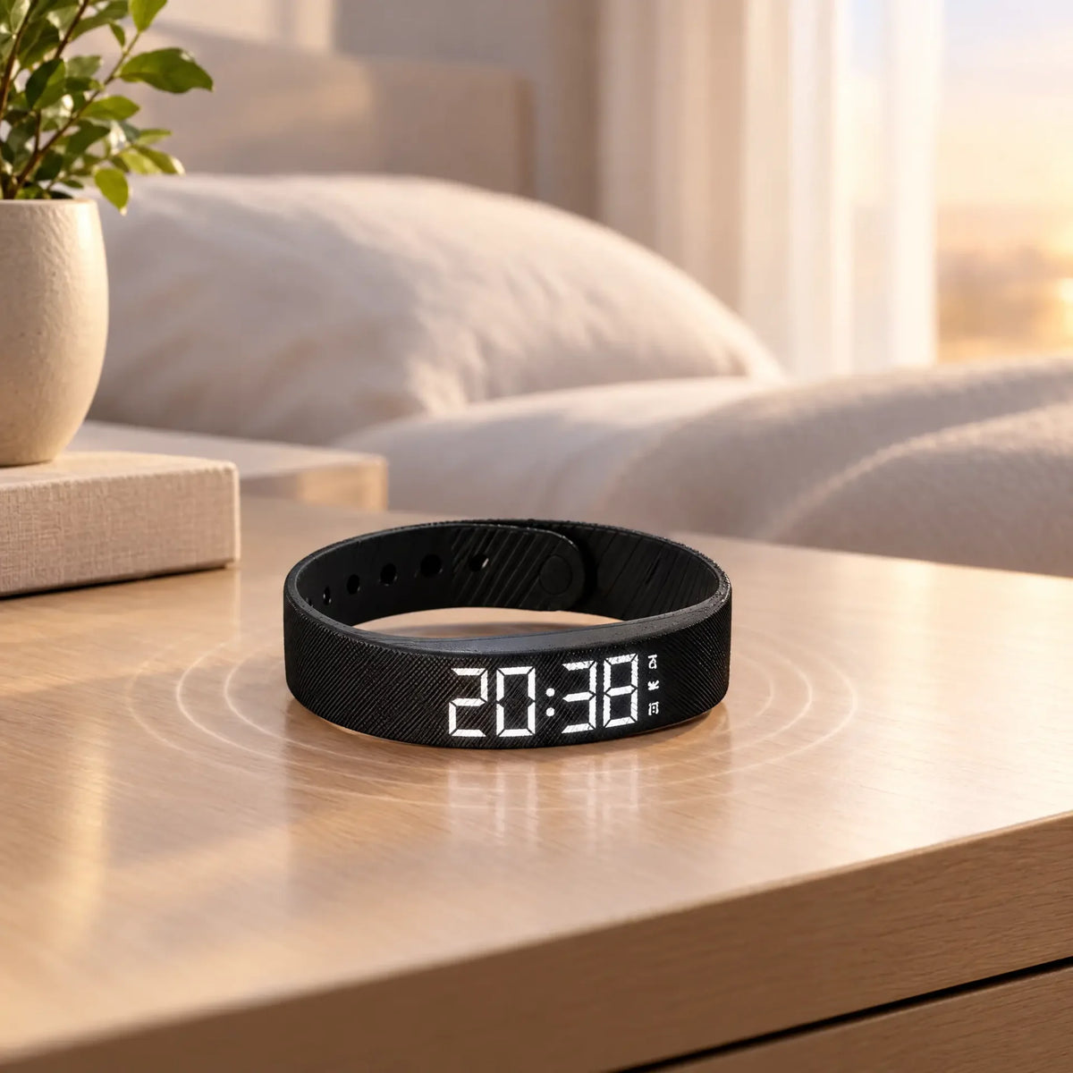 Wayke Vibrating Alarm Wristband, Silent Wake-Up Bracelet, USB Rechargeable